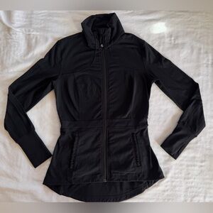 Rare Lululemon Pleated Peplum Riding Jacket Black Equestrian Jacket Aprox Size 4